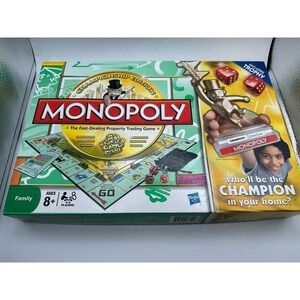 Monopoly Here and Now World Edition COMPLETE With Trophy  Parker Brothers 2008